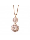 Matisse Aimee Rose Gold double circle Pendant