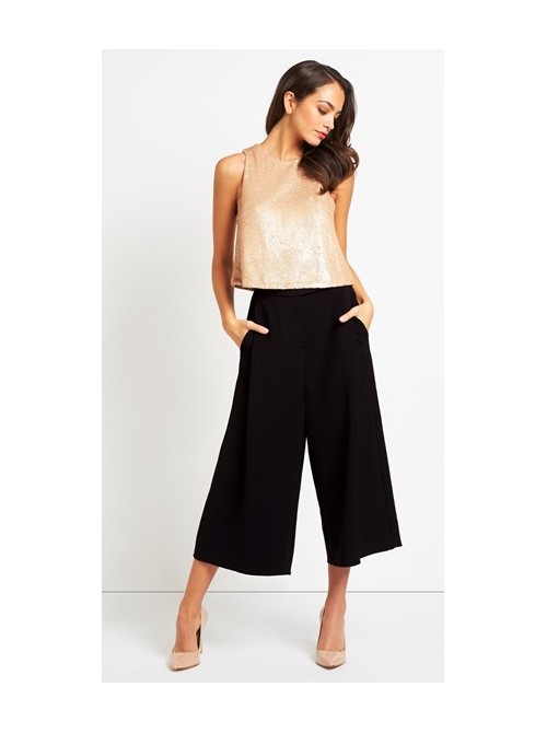 Ava b.young black culottes with pockets