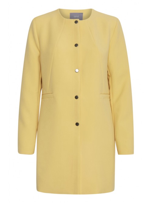Angela Yellow Long Jacket Coat by b.young