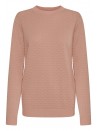 Isla Coral Pink Round Neck Jumper by b.young